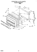 FREEZER DOOR, LIT/OPTIONAL Diagram and Parts List for 3VET23DKDW00  Whirlpool Refrigerator