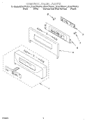 CONTROL PANEL Diagram and Parts List for KEBS177DBL11  KitchenAid Wall Oven
