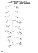 WIRING HARNESS Diagram and Parts List for LLR6233AN0  Whirlpool Washer