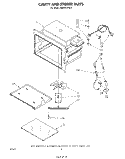 CAVITY AND STIRRER Diagram and Parts List for MH6600XM0  Whirlpool Microwave