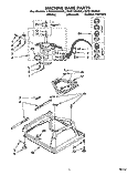 MACHINE BASE Diagram and Parts List for LSV5132AN0  Whirlpool Washer