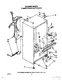 CABINET Diagram and Parts List for ET12CCRWW01  Whirlpool Refrigerator