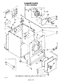 SECTION Diagram and Parts List for LE5530XKW2  Whirlpool Dryer
