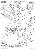 SECTION Diagram and Parts List for CEW2760EW0  Whirlpool Dryer