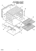 INTERNAL Diagram and Parts List for FGC355VL3  Roper Range
