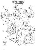 BULKHEAD PARTS, OPTIONAL PARTS (NOT INCLUDED) Diagram and Parts List for KEYS750LT2  KitchenAid Dryer