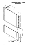DOOR AND PANEL Diagram and Parts List for KUDB22HT0  KitchenAid Dishwasher