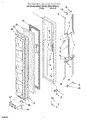 FREEZER DOOR Diagram and Parts List for 8ED20TKXDN02  Whirlpool Refrigerator