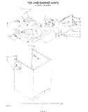 TOP AND CABINET , LITERATURE AND OPTIONAL Diagram and Parts List for LA6800XSW0  Whirlpool Washer