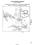 694670 BURNER Diagram and Parts List for LG6801XPW0  Whirlpool Dryer