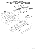 CONTROL Diagram and Parts List for KSRA25KKWH00  KitchenAid Refrigerator
