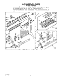 INSTALLATION PARTS, INSTALLATION Diagram and Parts List for ACQ254XZ0  Whirlpool Air Conditioner