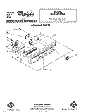 CONSOLE Diagram and Parts List for DU7600XS0  Whirlpool Dishwasher