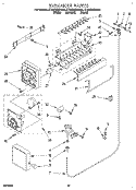 ICEMAKER Diagram and Parts List for ET25DMXBW01  Whirlpool Refrigerator