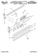 CONTROL PANEL, LITERATURE Diagram and Parts List for RB270PXYB2  Whirlpool Wall Oven