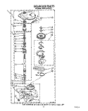 GEARCASE Diagram and Parts List for KAWE460WAL1  KitchenAid Washer