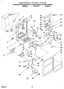 DISPENSER FRONT Diagram and Parts List for ET22DQRBW00  Whirlpool Refrigerator
