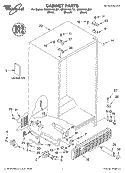 CABINET, LITERATURE Diagram and Parts List for GC5SHAXLQ01  Whirlpool Refrigerator