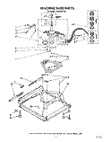 MACHINE BASE Diagram and Parts List for LA5668XTF1  Whirlpool Washer