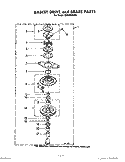 BASKET DRIVE AND BRAKE Diagram and Parts List for LB3000XKW0  Whirlpool Washer