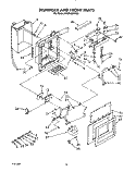 DISPENSER AND FRONT Diagram and Parts List for KSSS48DYW00  KitchenAid Refrigerator