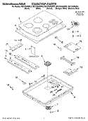 SECTION Diagram and Parts List for KECC508GSS3  KitchenAid Cooktop