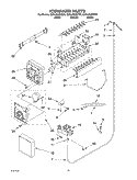 ICEMAKER Diagram and Parts List for GD5LHGXKQ00  Whirlpool Refrigerator
