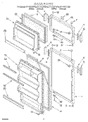 Part Location Diagram of 934508 Whirlpool HANDLE, R.C. -ALMOND MODEL