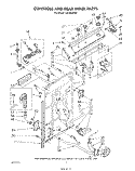 CONTROLS AND REAR PANEL Diagram and Parts List for LA5360XSW1  Whirlpool Washer