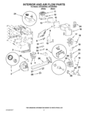 INTERIOR AND AIR FLOW PARTS Diagram and Parts List for GH7208XRQ3  Whirlpool Microwave