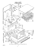 OVEN Diagram and Parts List for RB265PXK0  Whirlpool Wall Oven