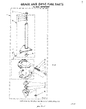 BRAKE AND DRIVE TUBE Diagram and Parts List for LA5460XMW1  Whirlpool Washer