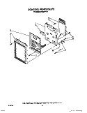 CONTROL PANEL Diagram and Parts List for MH6600XW0  Whirlpool Microwave