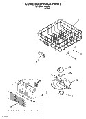 LOWER DISHRACK PARTS, OPTIONAL PARTS (NOT INCLUDED) Diagram and Parts List for ISU58460  Whirlpool Dishwasher