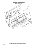 CONTROL PANEL Diagram and Parts List for RS630PXK3  Whirlpool Range