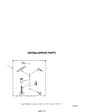 MISCELLANEOUS Diagram and Parts List for LA7800XSW0  Whirlpool Washer