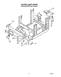 CASTER UNIT Diagram and Parts List for KPDI620T3  KitchenAid Dishwasher