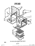OVEN Diagram and Parts List for RB2200XKW0  Whirlpool Wall Oven