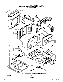 AIRFLOW AND CONTROL Diagram and Parts List for ACQ082XW0  Whirlpool Air Conditioner