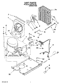 UNIT PARTS, OPTIONAL PARTS (NOT INCLUDED) Diagram and Parts List for KUIC15NLTS0  KitchenAid Ice Maker
