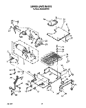 UPPER UNIT, LIT/OPTIONAL Diagram and Parts List for KSSS42DWW00  KitchenAid Refrigerator