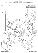 OVEN Diagram and Parts List for KEMS307GBS0  KitchenAid Microwave Oven Combo