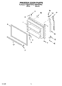 FREEZER DOOR Diagram and Parts List for KTRP22EKWH00  KitchenAid Refrigerator