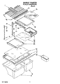 SHELF PARTS, OPTIONAL PARTS (NOT INCLUDED) Diagram and Parts List for 8ET8FTKXKT06  Whirlpool Refrigerator