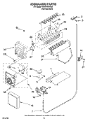 ICEMAKER PARTS, OPTIONAL PARTS (NOT INCLUDED) Diagram and Parts List for 7ED5FHEXRS00  Whirlpool Refrigerator
