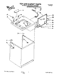 TOP AND CABINET, LIT/OPTIONAL Diagram and Parts List for LSE9355BQ0  Whirlpool Washer