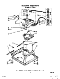 MACHINE BASE Diagram and Parts List for CA2751XWW0  Whirlpool Washer