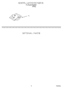 MISCELLANEOUS  PARTS, OPTIONAL PARTS Diagram and Parts List for IJU25262  Inglis Dishwasher