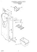 FREEZER LINER Diagram and Parts List for 7MED20TWDN01  Whirlpool Refrigerator