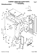 CABINET LINER AND DOOR PARTS Diagram and Parts List for KUIA15NLHS6  KitchenAid Ice Maker
